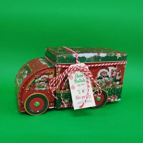 Camioncino natalizio con biscotti artigianali