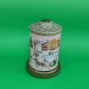 Scatola carillon  in latta con biscotti 
